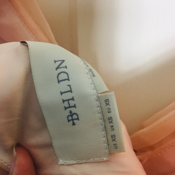 BHLDN peach gown xs Anthropologie new - Picture 2 of 5
